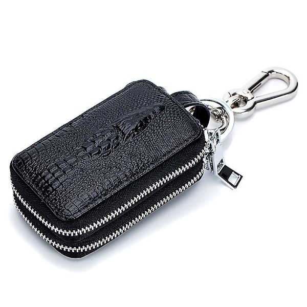 1 st Car Key Cases Car Key Fob Vehicle Smart Keychain Case Holder (Svart)