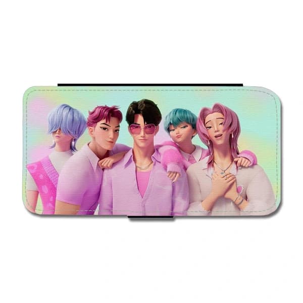 KPop Demon Hunters Saja Boys iPhone 13 Pro Max Flip Mobile Case