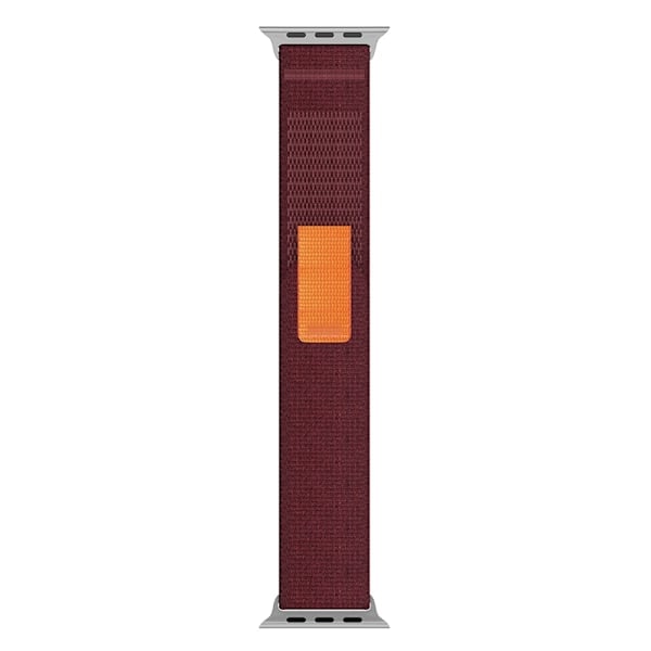 Apple Watch 42/44/45/49 mm ranneke Nylon Trail Loop Viininpunainen