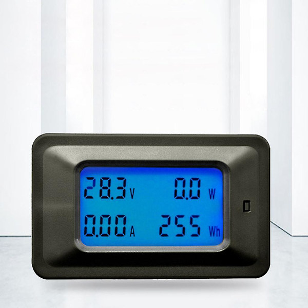 LCD 4 i 1 för DC spänning ström effekt energimätare detektor Amperimetro Shunt