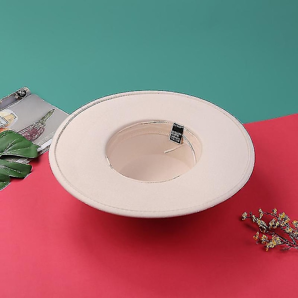 Kvinners Hatter Ensfarget Personlighet Bred Bremskjerm Flat Topp Design Enkelt Elegant Formelt Topplue
