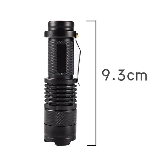 LED-taskulamppu CREE Ultrafire - Musta Svart black