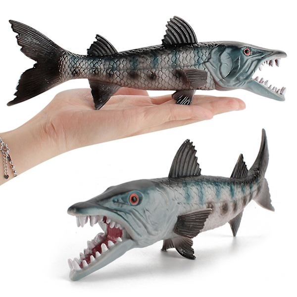 Nydelig solid fisk figur ornament hjem dekorasjon barn pedagogisk modell leketøy