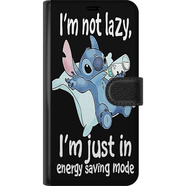 Samsung Galaxy S21 Ultra 5G Lompakkokotelo Stitch Text