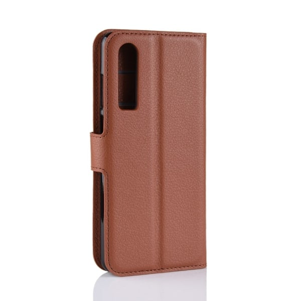 Huawei P30 - Litchi Pung Etui - Brun Brun Brun