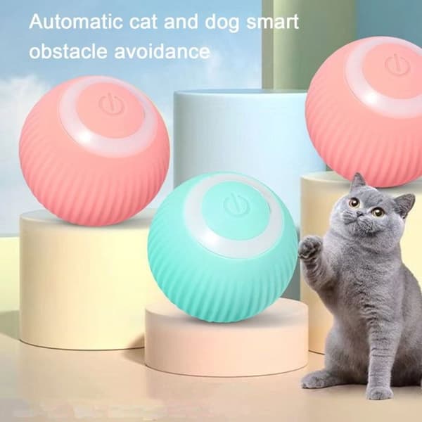 Interactive Cat Toy, 360 Degree Rotating Ball, USB Charging, Gravity, Smart Rolling Ball, Crazy