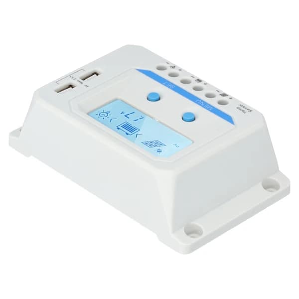 20A PWM Solcelleladingsregulator LCD-skjerm 3-nivåbeskyttelse for trafikklys[co]