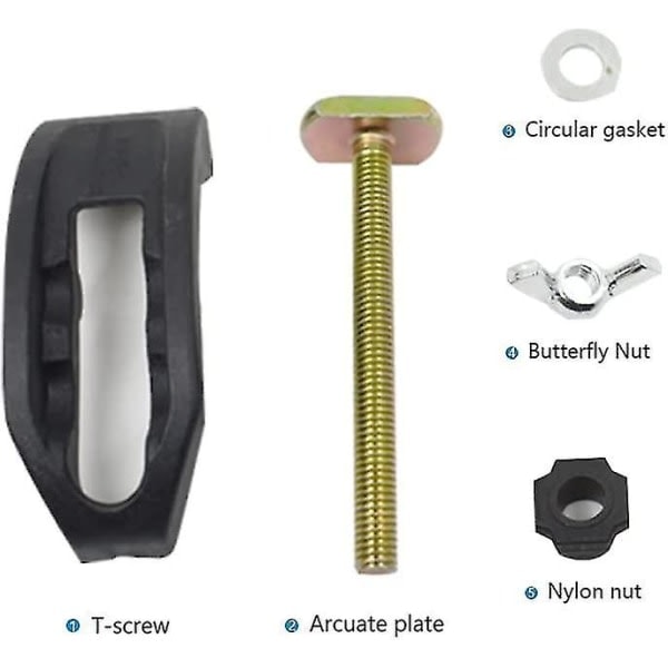 4 st T-spårklämma, bågformad tryckplatta, justerbar CNC-gravyrmaskin, T-spår, fastspänningsklämmor, fixtur, fästplatta, router för T-spårarbete