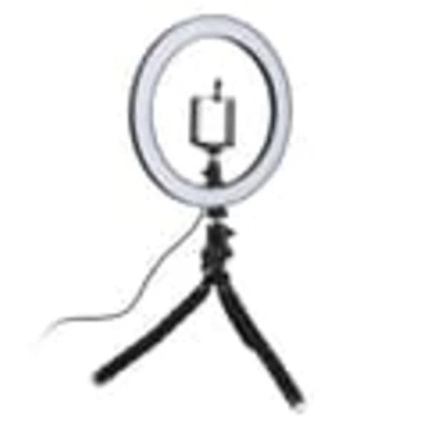 Selfie-lampe/Ringlampe (26 cm) med fleksibelt stativ[co]