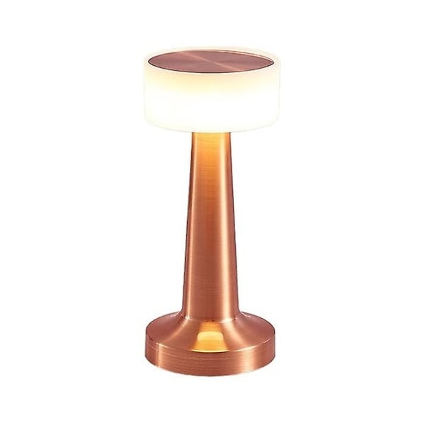 Metall Bordlampe LED Oppladbar Sivbordlampe Nattlampe USB Trådløs Touch Restaurant Bar Soverom Dekorativ Stemningsbelysning