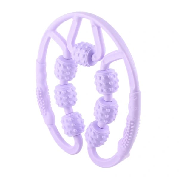 U-formad Triggerpunktsmassage Roller 7 Hjul Massage Roller för Vader Ben Armar Lindra Muskelvärk[CO]