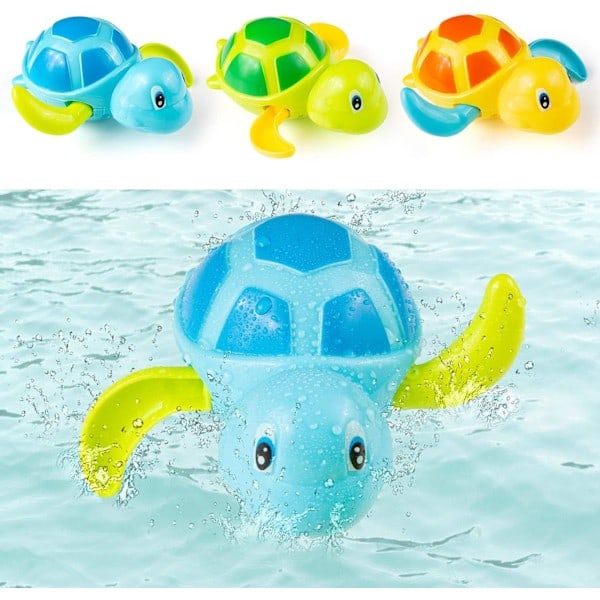 3 stk. plastikskildpadder til badet