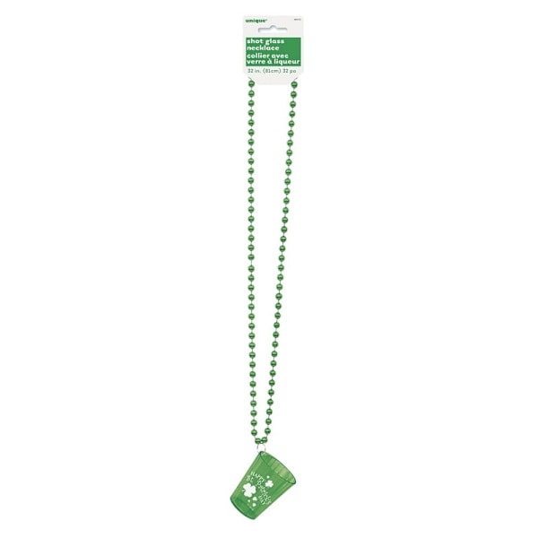 Unikt fest shotglas St Patricks Day halsband One Size Grön Grön One Size