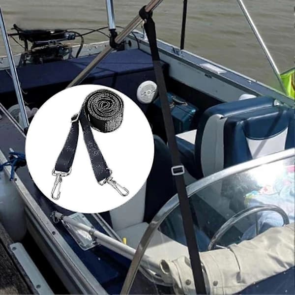 1 par justerbare bimini top stropper dobbelt ende snap krog båd kaleche stropper båd markise hardware tilbehør[co]