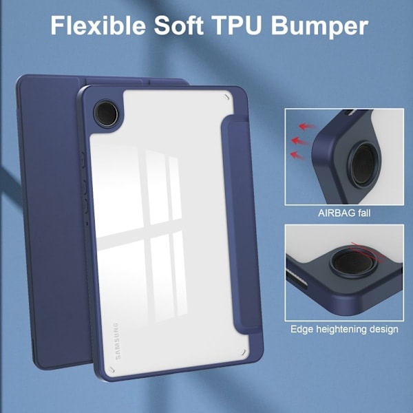 Samsung Galaxy Tab A9 Cover Hybrid Penholder Blå