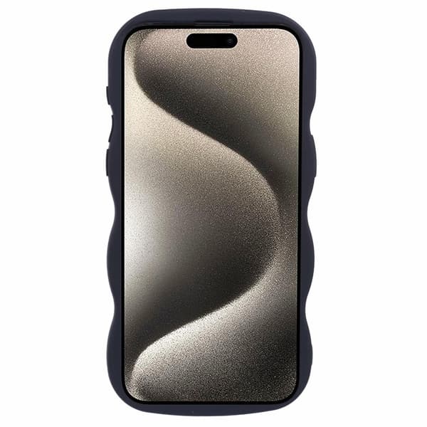 iPhone 12 Pro Max Mobilcover Bølget Sort 31