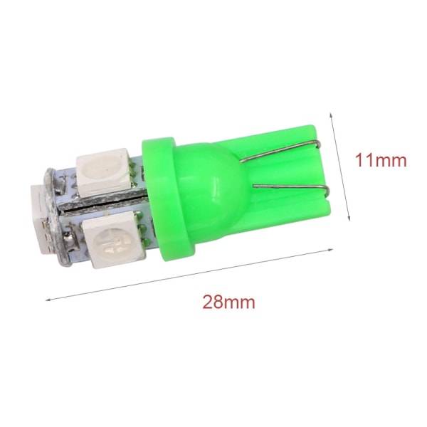 Led med 5st 5050SMD chip 12v DC 10-pack Röd