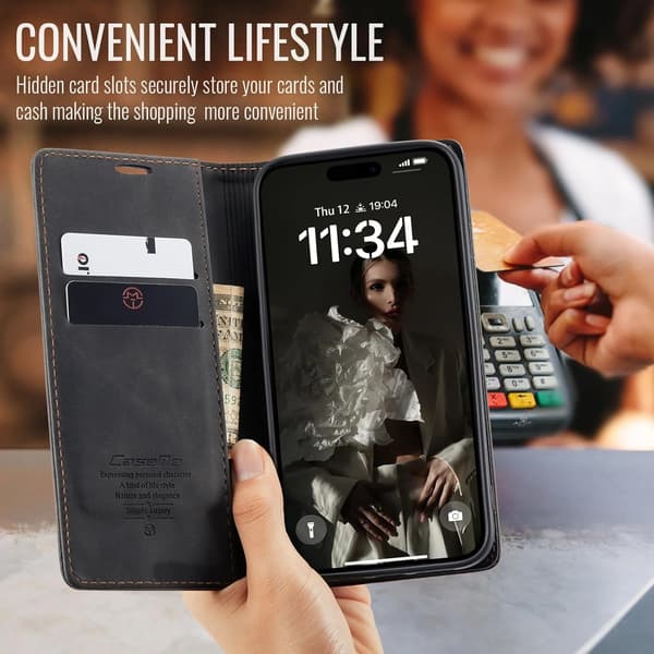 Caseme 0013 iPhone 17 musta