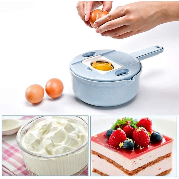 Vegetable Mandoline Slicer, 13-i-1 Grönsaksskärare, Grönsaksslicer, Manuell Grönsaksskärare, Med 4 Utbytbara Blad och Ägguleseparator