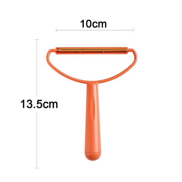 2 stk Bærbar fnug- og hårfjerner Bærbar fnug Orange KLB