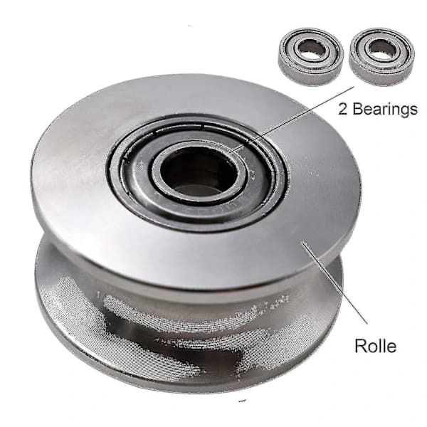 Lyftblock 500kg med 2 kullager, Block för kabel, 48mm Block[CO]