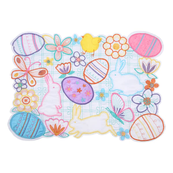 Girly Style Hand-Woven Embroidered Placemat Tablecloth for Table Decoration