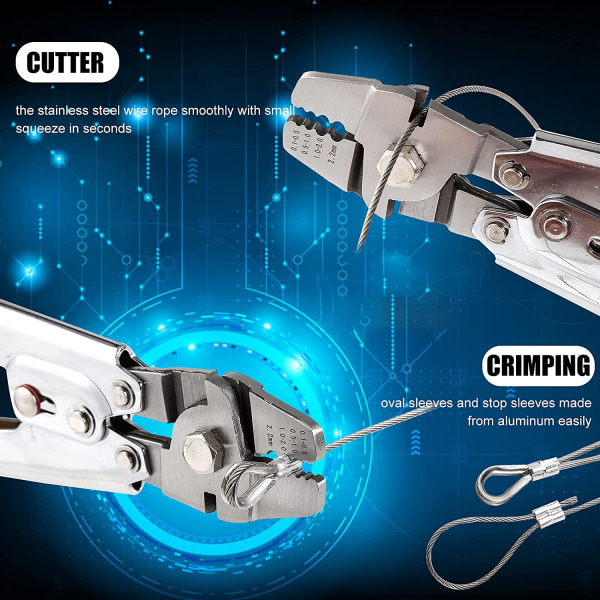 Wire Rope Crimper, Rostfritt stål Wire Rope Crimping Tool