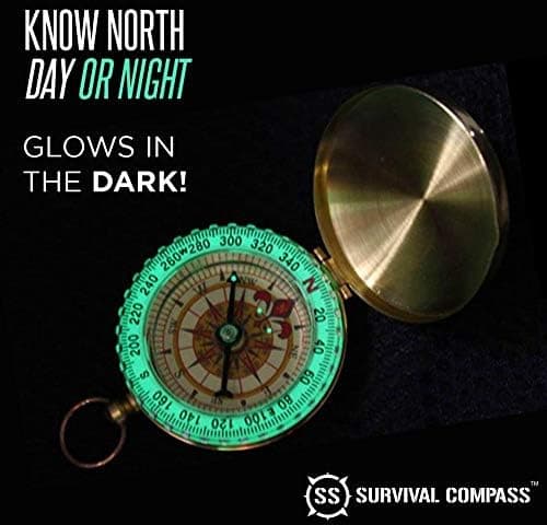 Fin kopparkompass G50 fickurskompass utsökt liten present