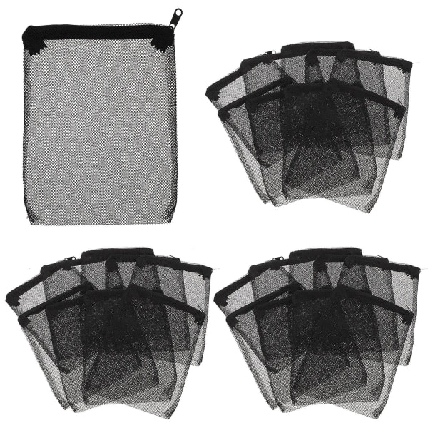 20 stk Akvarium Filterposer Filter Nettposer Filterposer For Akvarium Fisketank Filterposer Svart 20x14 Svart 20x14cm