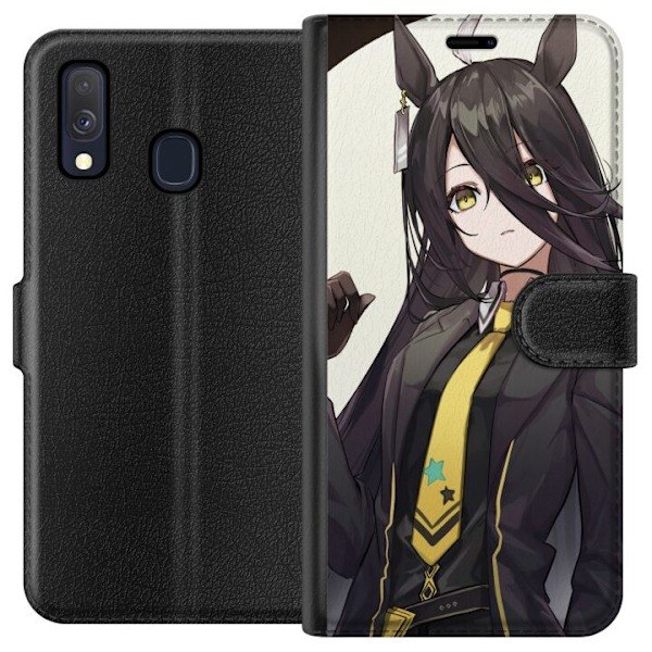 Samsung Galaxy A40 Lompakkokotelo Catgirl