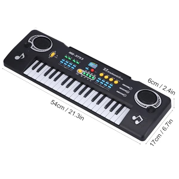 Elektronisk klaver til børn, 37 tangenter, bærbar, multifunktionelt keyboard til børns indlæring[co]