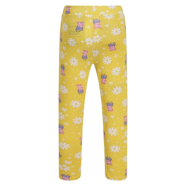 Regatta Børn/Barn Greta Gris Leggings (2-pak) 5 Majsgul/Navy 5-6 år