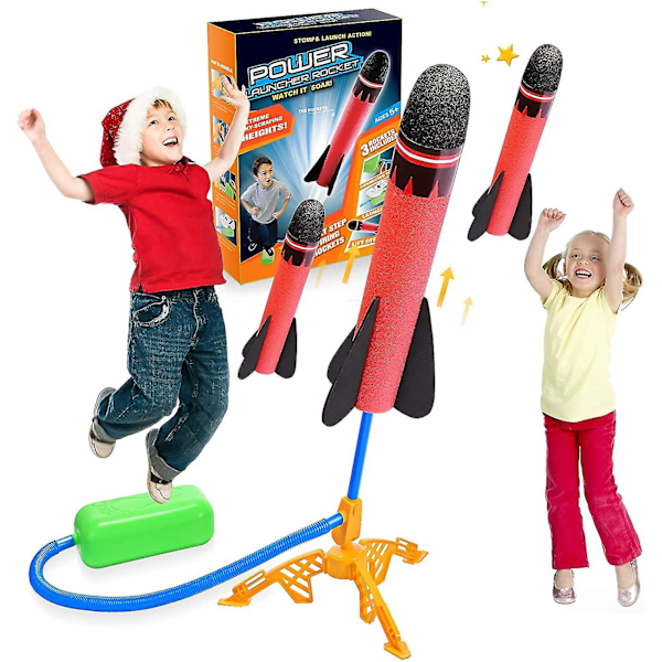 Barnleksaker för 4 5 6 år gamla pojkar flicka, Stomp Toy Rocket Toys Boys Toys Ålder 3-8