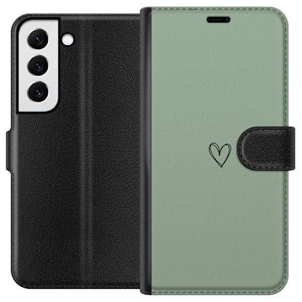 Samsung Galaxy S22 5G Pung Etui Hjerte