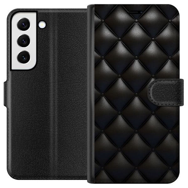 Samsung Galaxy S22+ 5G Plånboksfodral Läder Svart