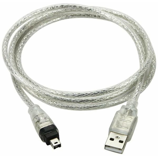 USB han til Firewire IEEE 1394 4-benet han iLink adapterkabel til Sony DCR-TRV75E DV