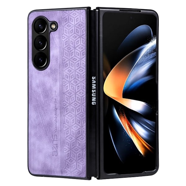 AZNS Galaxy Z Fold 5 Skal Med Tryck Lila