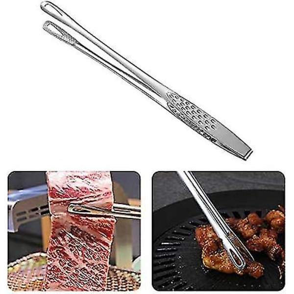 2-pack rostfria matpincetter Japanska multifunktionella matlagningsklämmor Köksklämmor Serveringsklämmor Grillklämmor för grillning av biff stekt fisk