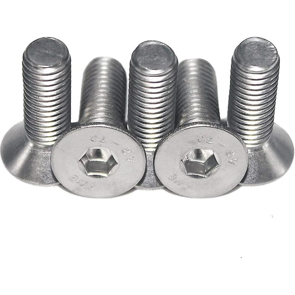 M8 X 35 Mm Countersunk Screws With Hexagon Socket (10 Pieces) - Din 7991 - Iso