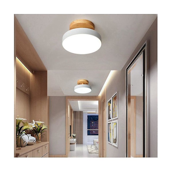 Loftlampe Moderne Led Nordisk Træbelys Armatur Indendørs Armatur Køkken Stue Soveværelse Bad