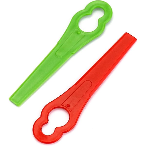 Plastgrästrimmerblad, plastblad, ersättningsblad, lämpliga för sladdlösa grästrimmer (100 st) -z