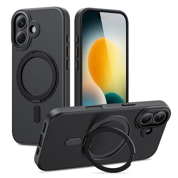 Tech-Protect iPhone 17 Kuori MagSafe MagRing Musta