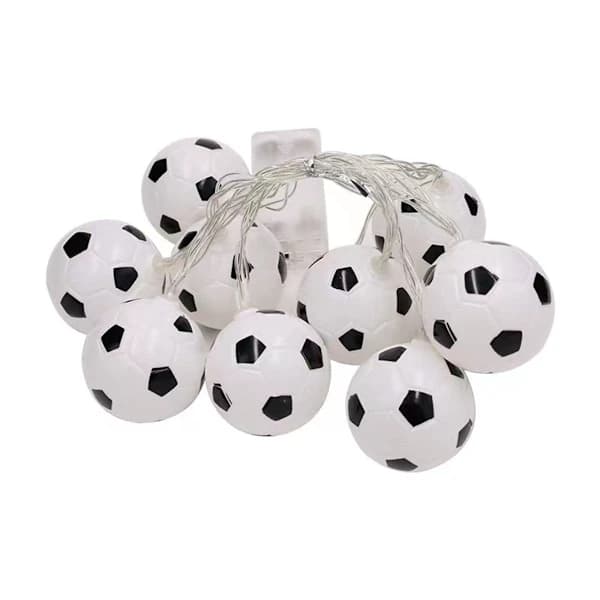 Fotboll Ljusslinga USB-driven 10 LED 1,7M för Sovrum Julgran Sportfest Barnpresent USB