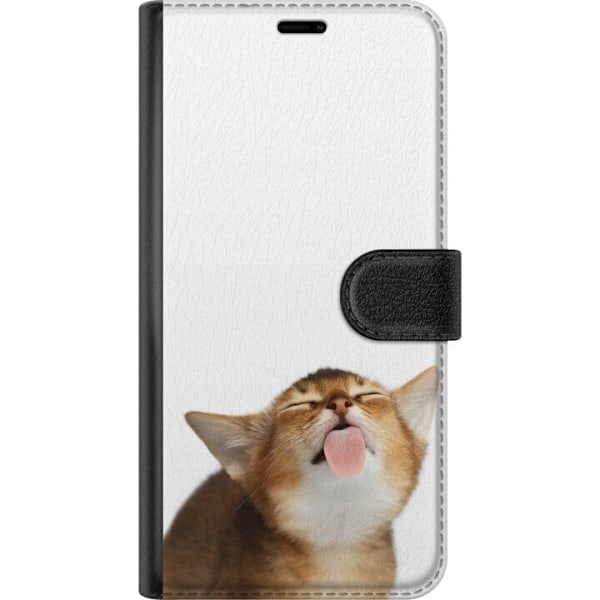 Apple iPhone XR Lompakkokotelo Cat Keeps You Clean