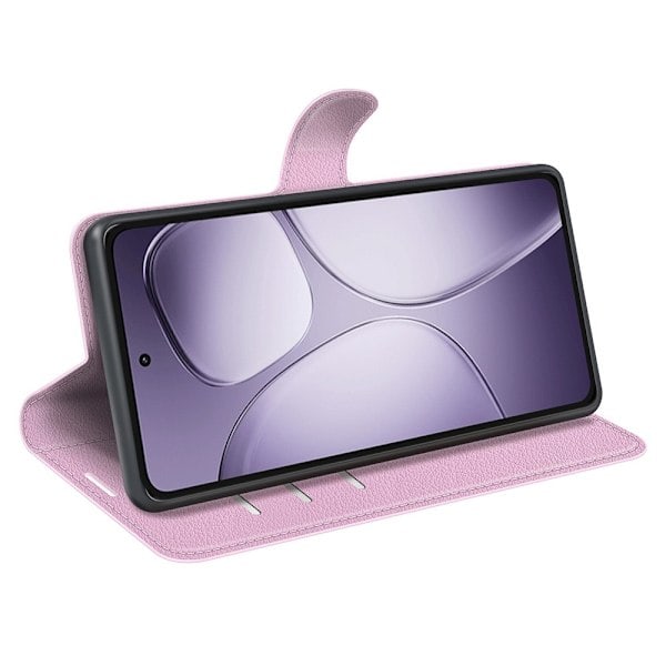 Xiaomi 14T Pro Etui Litchi Læder Lys Pink