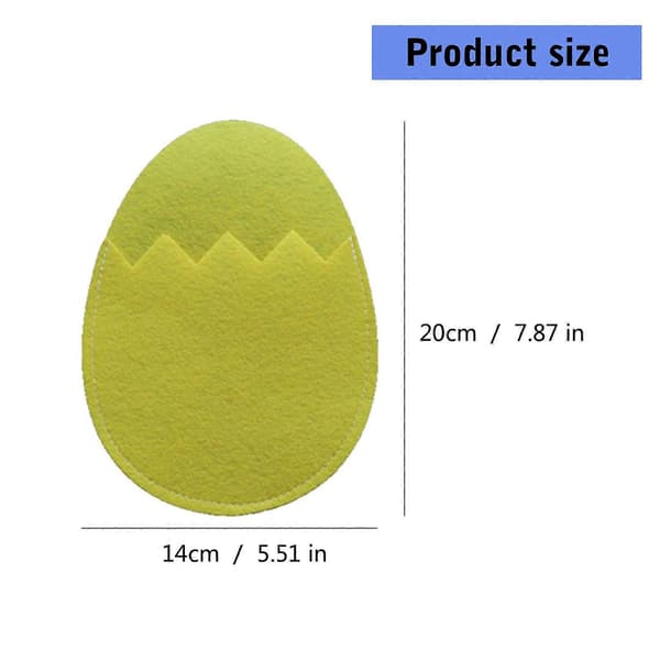 6-pack Easter Egg Decorative Cutlery Bags Handmade Fabric Cutlery Holders Suitable for Festivals and Everyday Dinners
