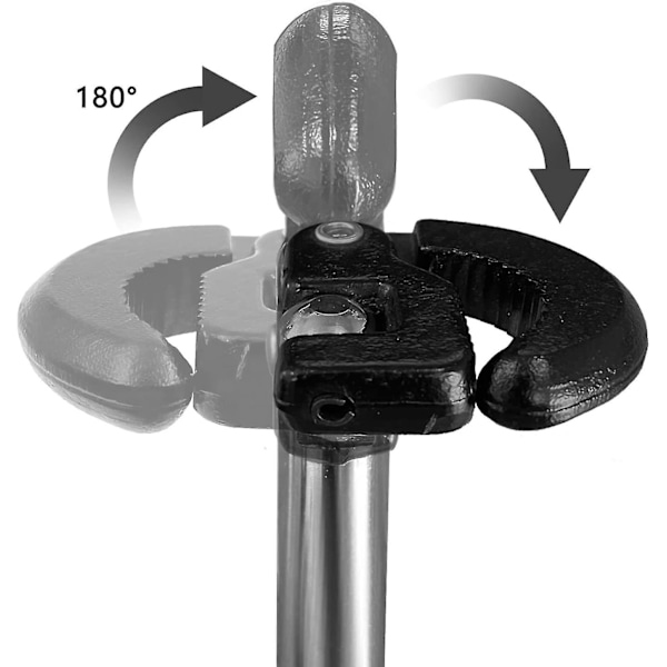 Justerbar vaskeskrue, 11\" justerbar kranmutter skrunøkkel teleskopisk vaskeskrue gave
