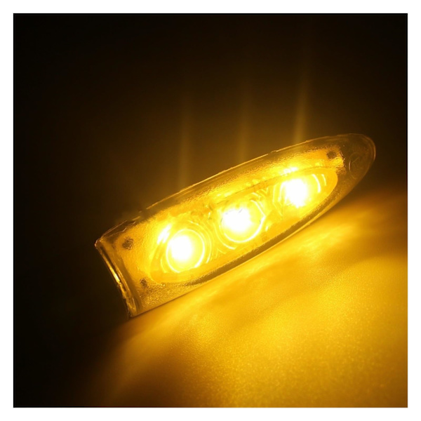 1 par Blinkers Motorcykel LED Blinkers Gul Signallampor Motorcykel Fram Bak Blinkande Signalljus Motorcykel