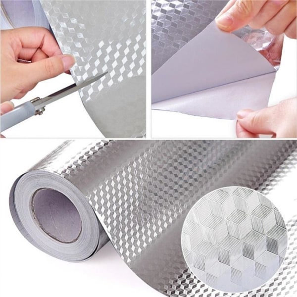 1 st självhäftande foliepapper värmebeständigt vattentätt aluminium