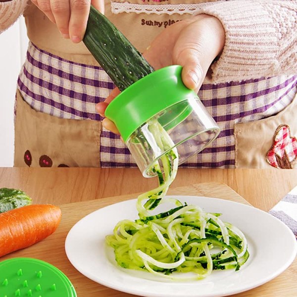 Håndholdt grøntsagssnitter, Zucchini Spaghetti Maker Grøntsag Zoodle Maker Veggie Spiralizer Spiral Slicer